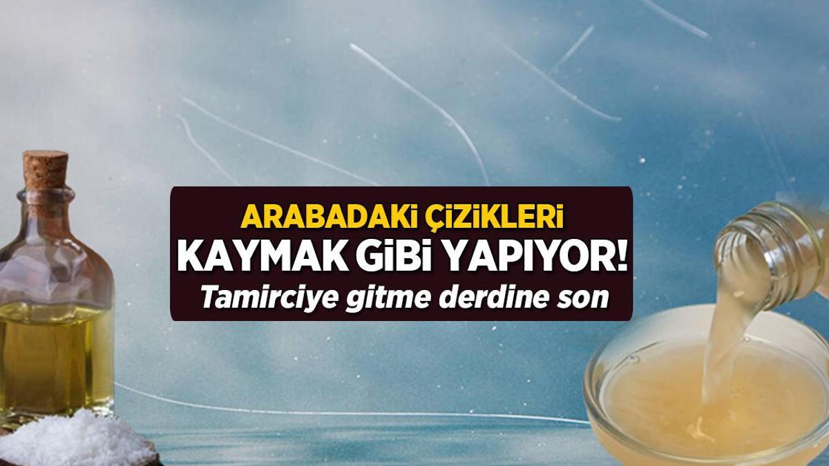 Arabayı çizdirince telaş etmeye son! 2’sini karıştırıp 1 kez sürün, yeni alınmış gibi oluyor