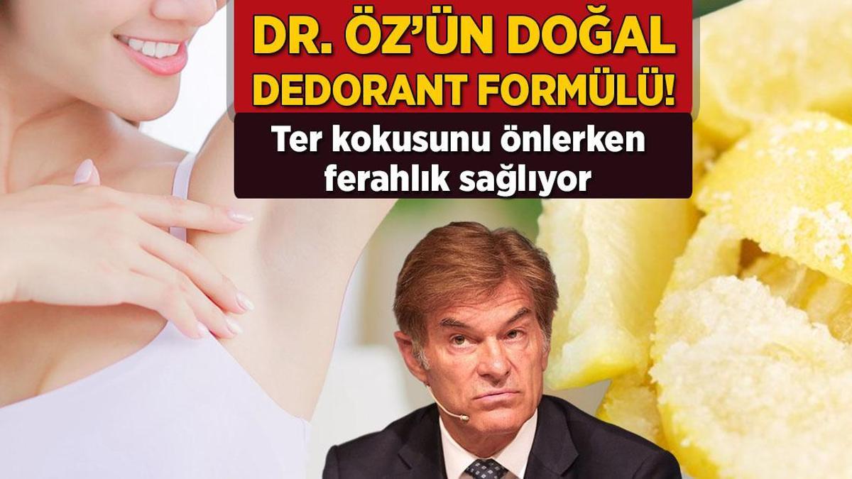 Mehmet Öz’ün doğal deodorant taktiği! Ter kokusu gidiyor, buram buram ferahlık geliyor