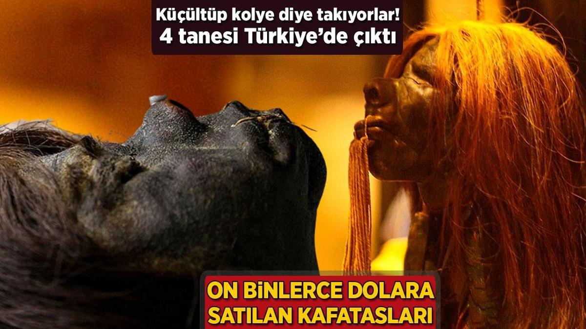 On binlerce dolarlık kafatası! Küçültüp kolye diye takıyorlar, 4 tanesi Türkiye’de çıktı