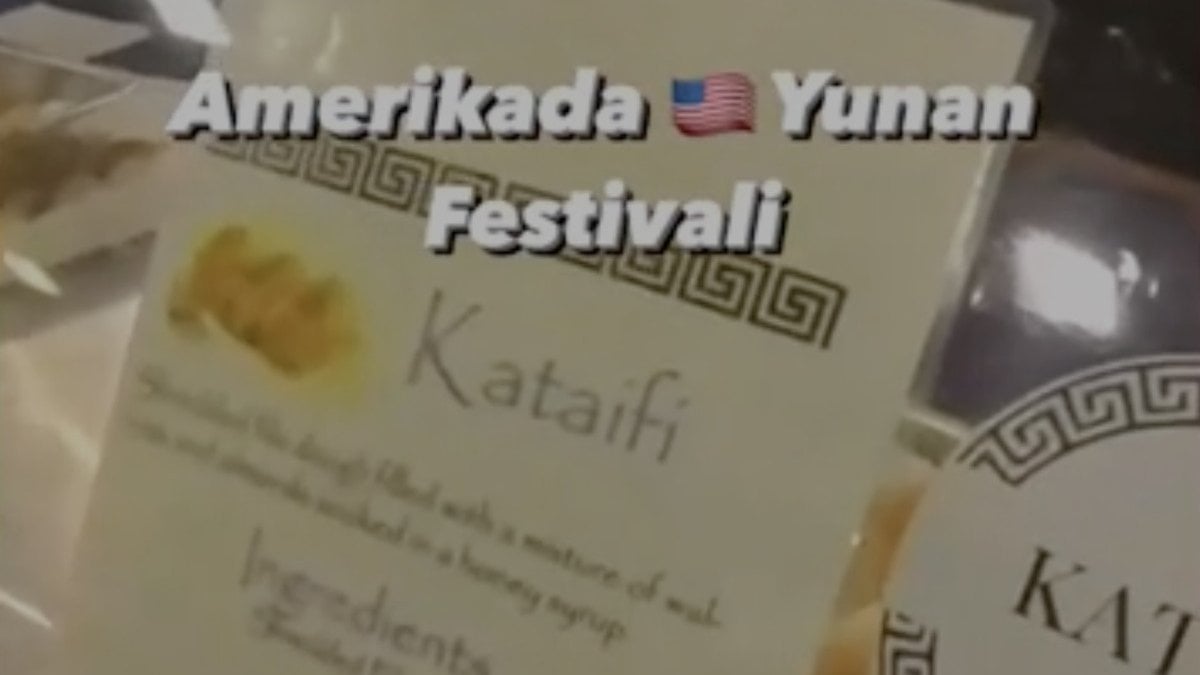 ABD’deki Yunan festivalinde sergilenen Türk yemekleri gündem oldu