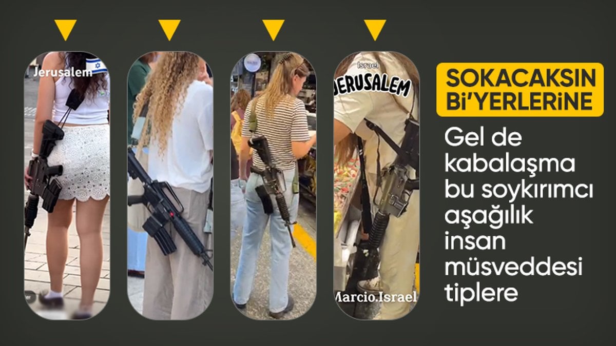 İsrail’de sivil halk günlük yaşamda silahlandı