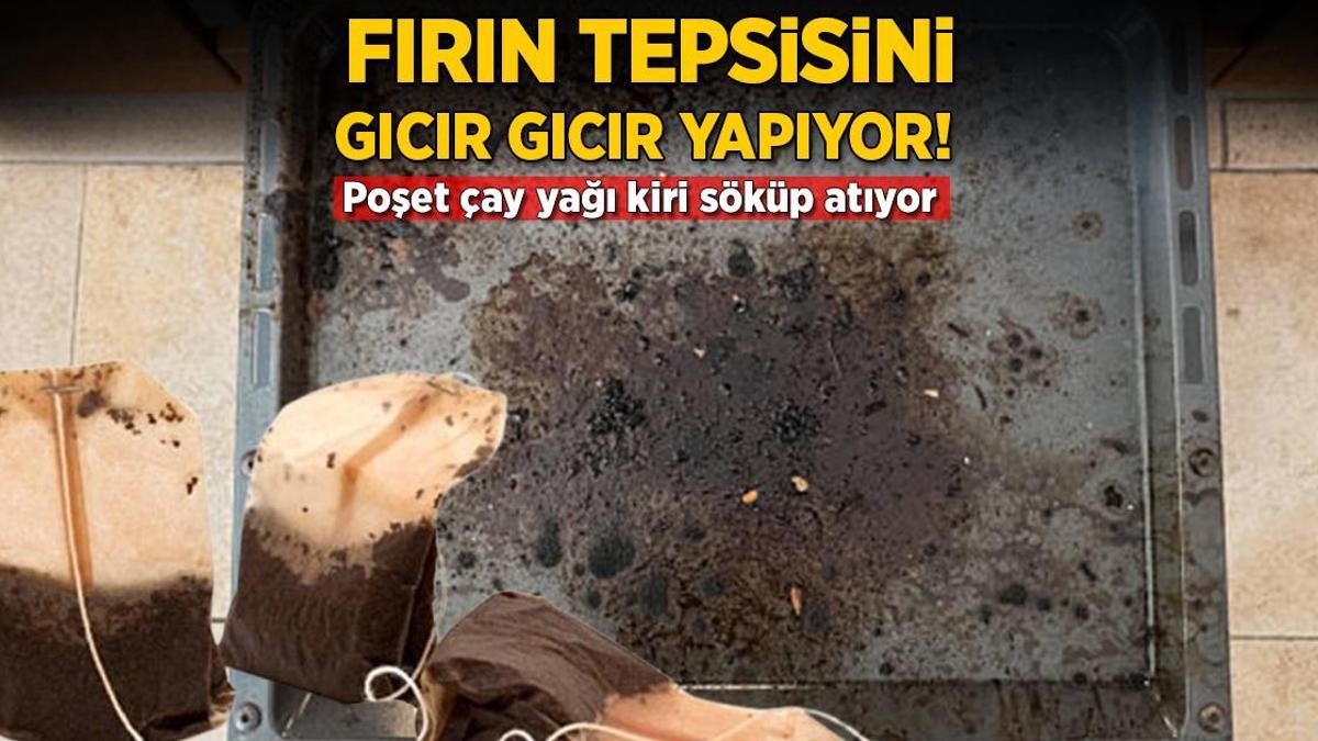 Yanmış yemek artığını kökünden kazıp atıyor! Yağdan, kirden eser yok, sonuç tertemiz