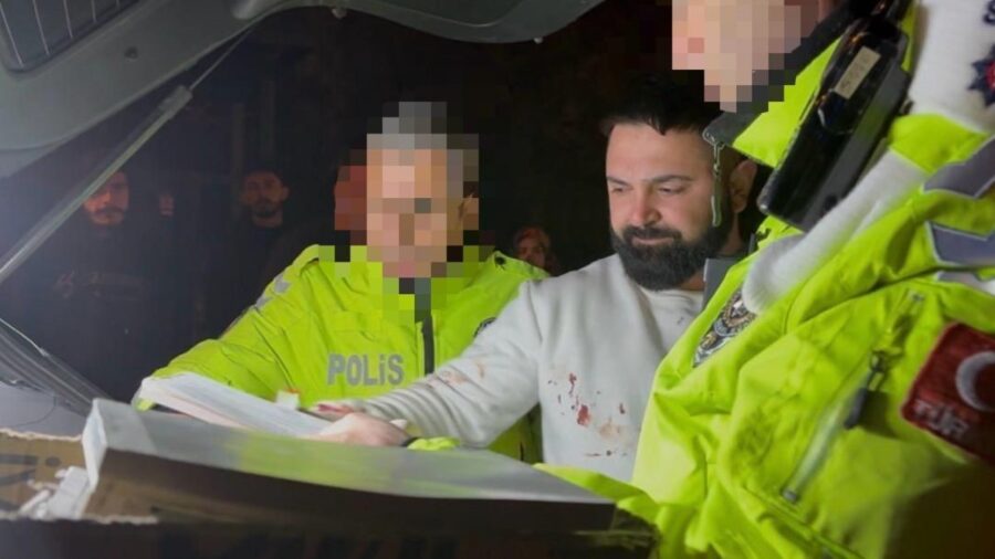 Kayseri’de kaza yapan alkollü sürücü, görevini yapan polisi tehdit etti